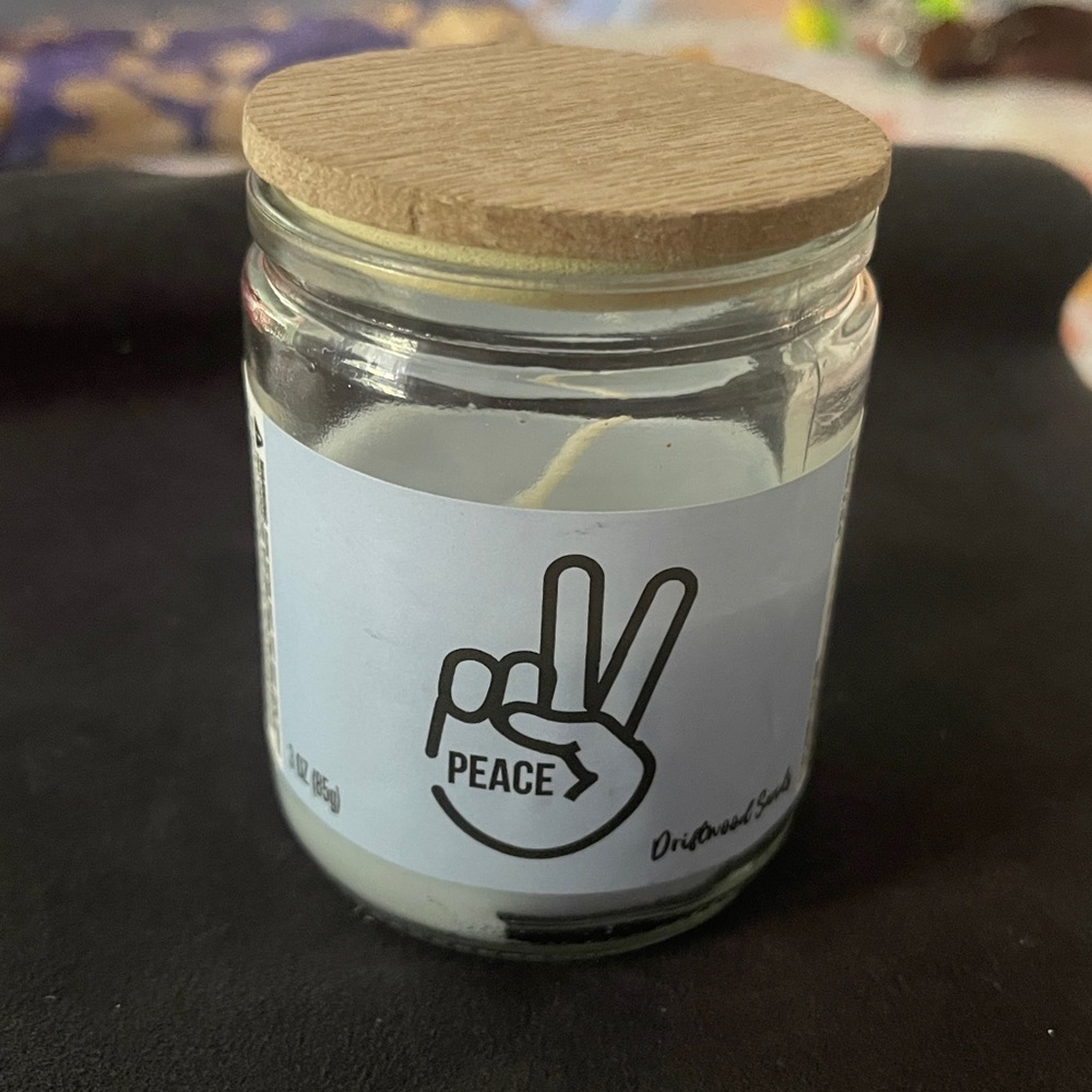 DRIFTWOOD Scented Blue Candle